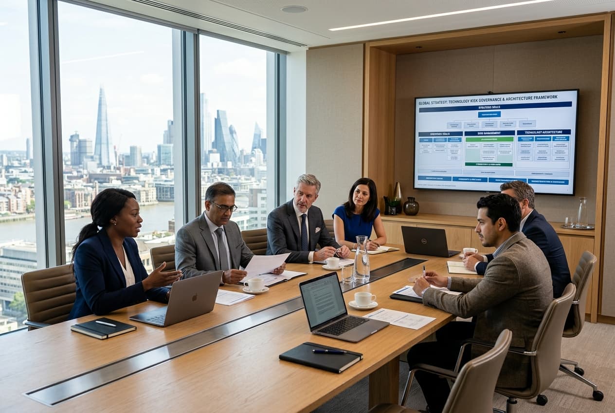 Captavio executive technology and governance advisory partners in boardroom session